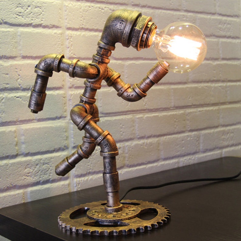 Lamppodesign Industrial Robot Desk Lamp Study Room Table Etsy