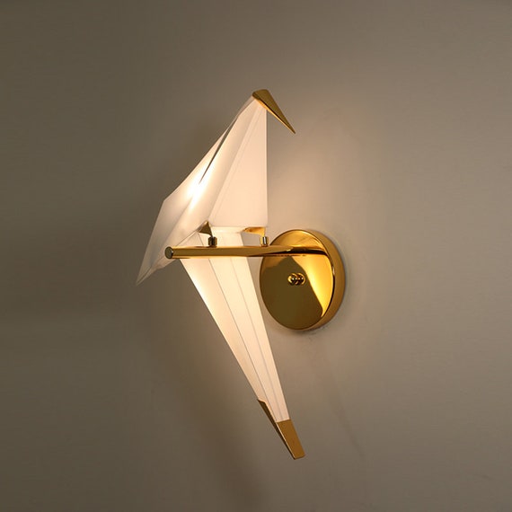 LED Paper Cranes Wall Lamp Bird Beside Wall Sconces Restaurant Light Minimalism LED Paper Cranes Wall Lamp Bird Beside Wall Sconces Restaurant Light Minimalism