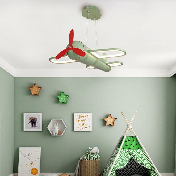 Lamppodesign Aircraft Light Fixturekids Room Lightairplane Denmark Lamppodesign Aircraft Light Fixturekids, Baby Boy Room Light Fixtures