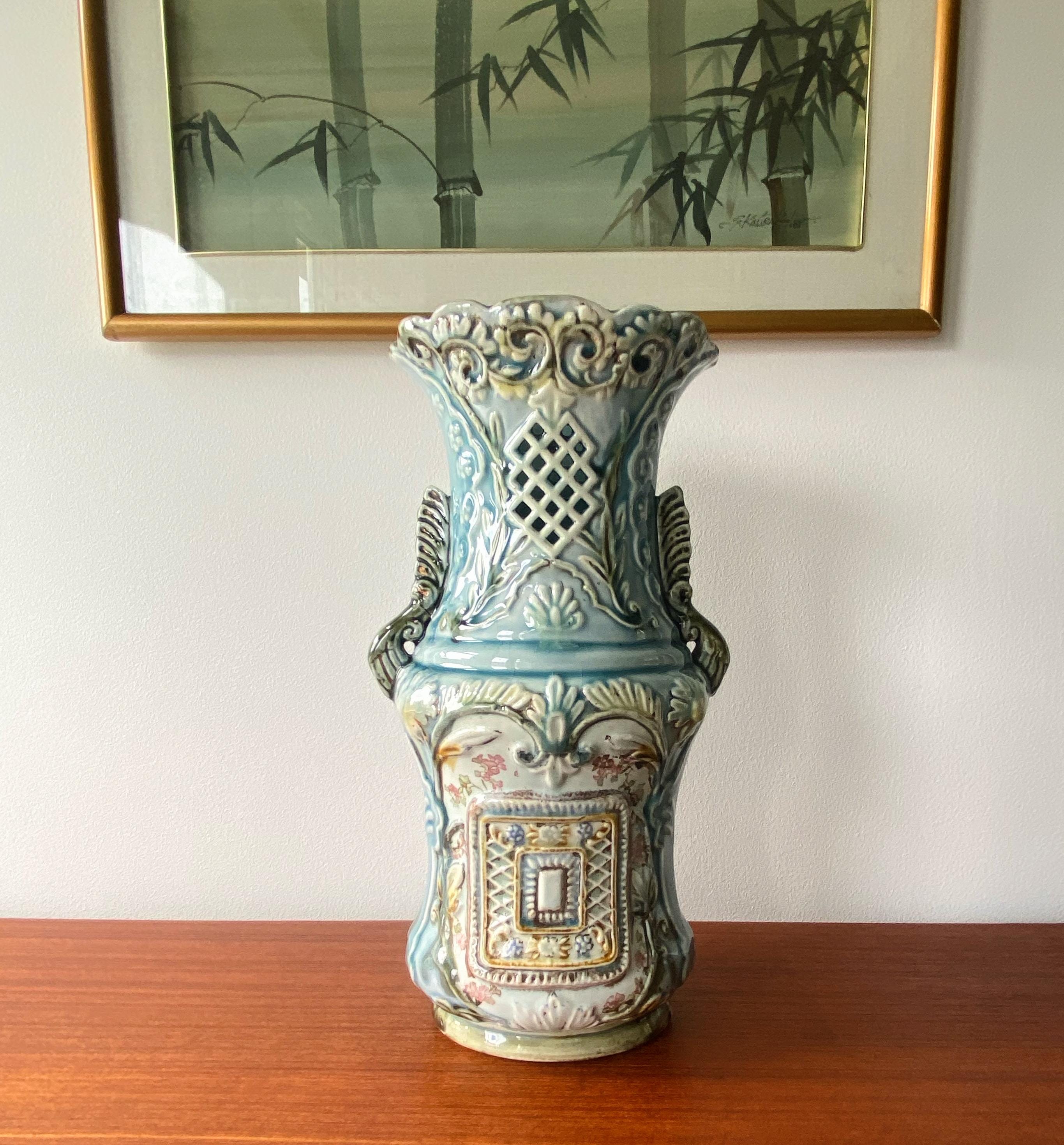 Antique Majolica Vase