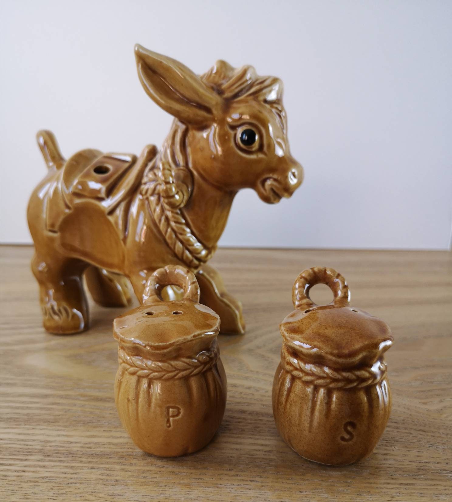 Vintage Donkey Cruet Set Etsy UK