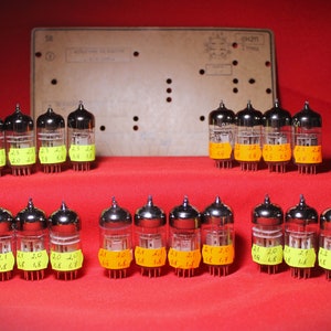 Quad combinado 4 PCS 6N2P-EV /12AX7 /ECC83 Tubos de triodo doble 6.3V.Hi-Fi.AMP.Probado.Voskhod.Rocket.Válvula soviética.