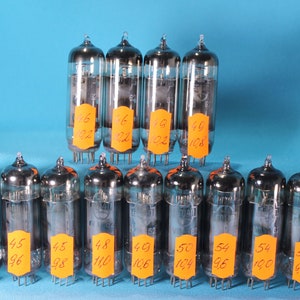 RARE Vintage 4 PCS Early 6P14P / EL84 / 6BQ5. Vacuum Pentode Tubes.Dish getter.Year 1962.Rare early type Valve tube.APM.Preamp.Audiophile