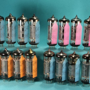 Matche Quad 6P1P-EV /6AQ5 / EL90.Longlife Tetrode Tubes.USSR.Tested.Hi-Fi.Valve Tubes.