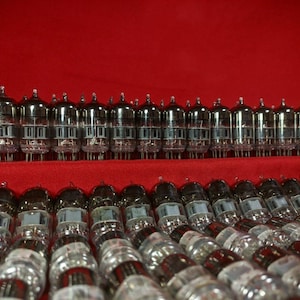 10 PCS 6N2P -Via adapter =12AX7=ECC83 Vacuum double triode tube.Hi-Fi Amp tubes.USSR.Mix. Voskhod.