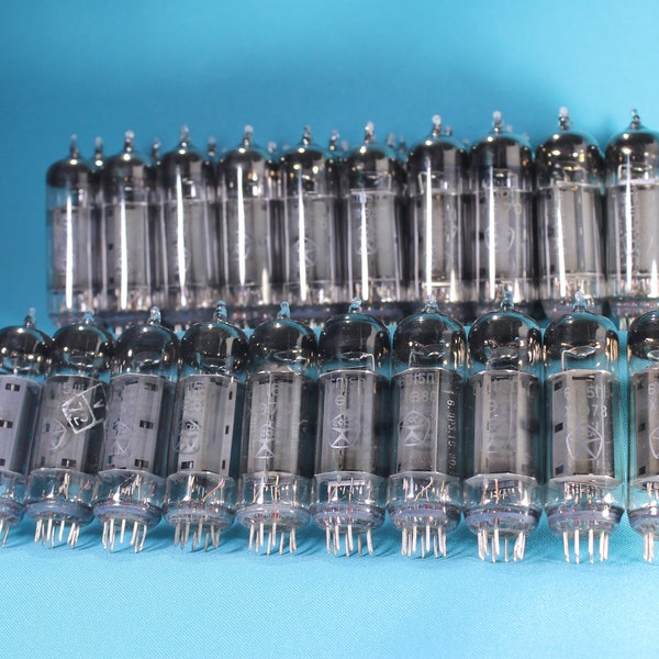 10 PCS 6P15P / EL83 / SV83 Pentode Tube.RZEP.Gray Logo 70-80'.Tested.Hi-Fi valve tube.AMP.Preamp.