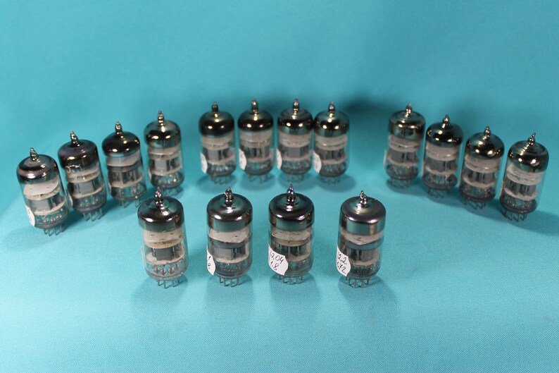 RARE 4 PCS 6N2P /12AX7 /ecc83.foton .vacuum Double Triode Tubes.1960 ...