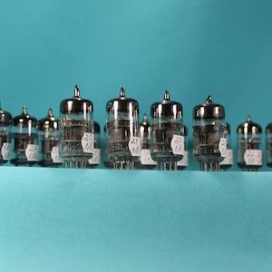 RARE 4 PCS 6N2P /12AX7 /ECC83.Foton .Vacuum double triode tubes.1960'.Tested.AMP.Valve Tube.Dual Mica.