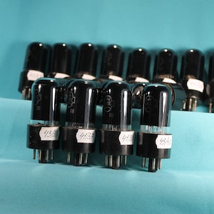 4 PCS 6P6S / 6V6 / 6V6GT / 6AY5. Beam Tetrode Tubes. Reflector. Tested. Hi-Fi Valve. AMP Tube USSR.