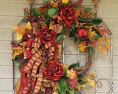 Fall Wreath for Front Door, Fall Wreath, Autumn Wreath, Thanksgiving Wreath, Elegant Wreath, Best Fall Wreath, Best Wreath for Front Door