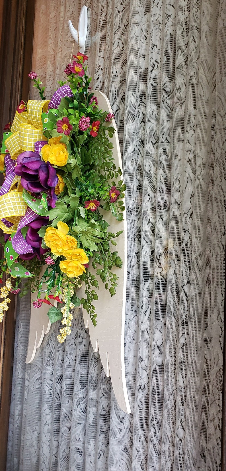 Angel Wings Door Hanger Summer Wreath Wreath for Front Door Etsy