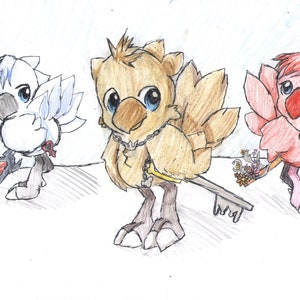 Kingdom Hearts Chocobo Trio