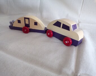 Car pulling trailer