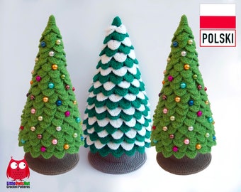 085PLM Wzór na szydełko - Choinka (Christmas tree) - Amigurumi plik PDF Zabelina Etsy