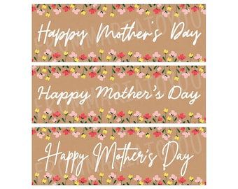 Moederdag bloemen banner brunch moeder afdrukbare aangepaste bewerkbare decor feest evenement - afdrukken bij Walgreens!