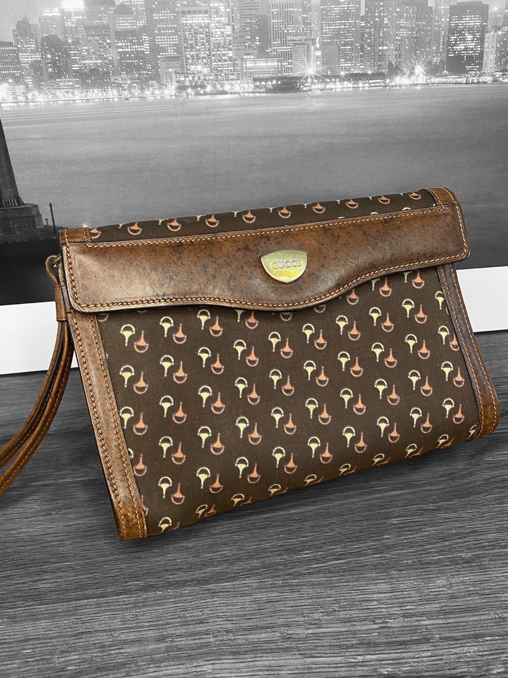 Hermès pre-owned Jige clutch bag - Neutrals