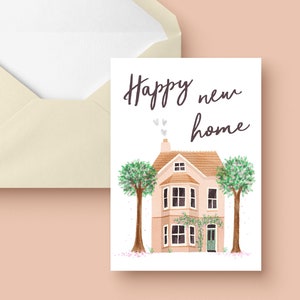 Happy New Home Card / Moving House Card / Housewarming Card / New House Card / New Home Card / Personalised Greetings Cards / Town House