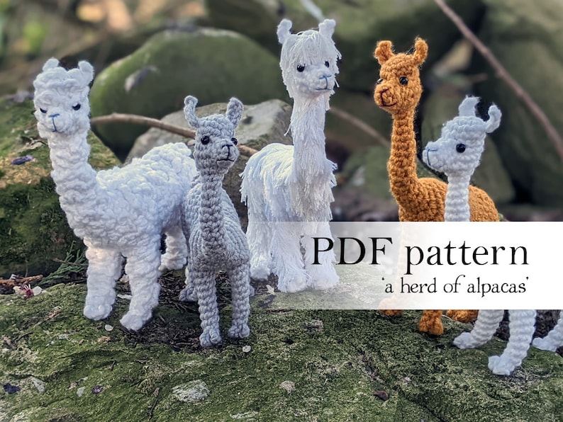 A Herd of Alpacas PDF crochet pattern image 3