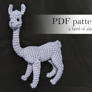 A Herd of Alpacas PDF crochet pattern image 1