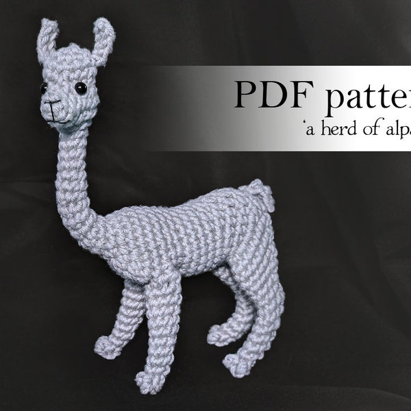 Una manada de alpacas - Patrón de crochet PDF