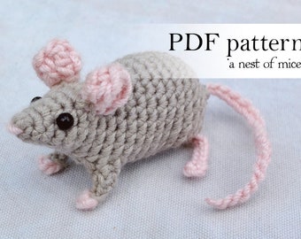 A Nest of Mice - PDF crochet pattern