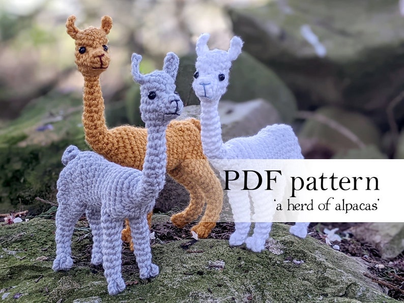 A Herd of Alpacas PDF crochet pattern image 4