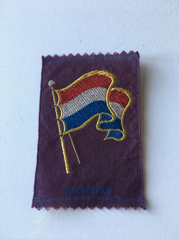 Vintage Dutch Turmac silk: Flag Luxembourg
