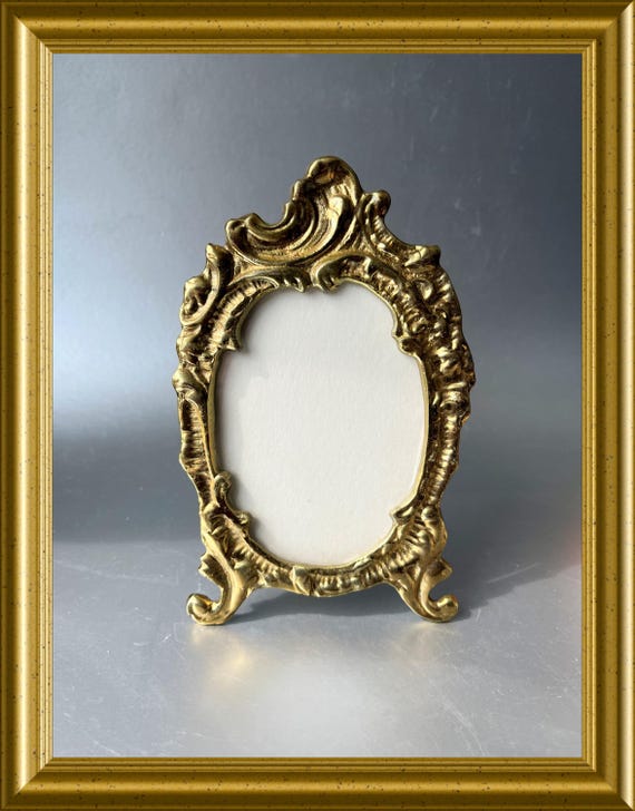 Vintage brass picture frame