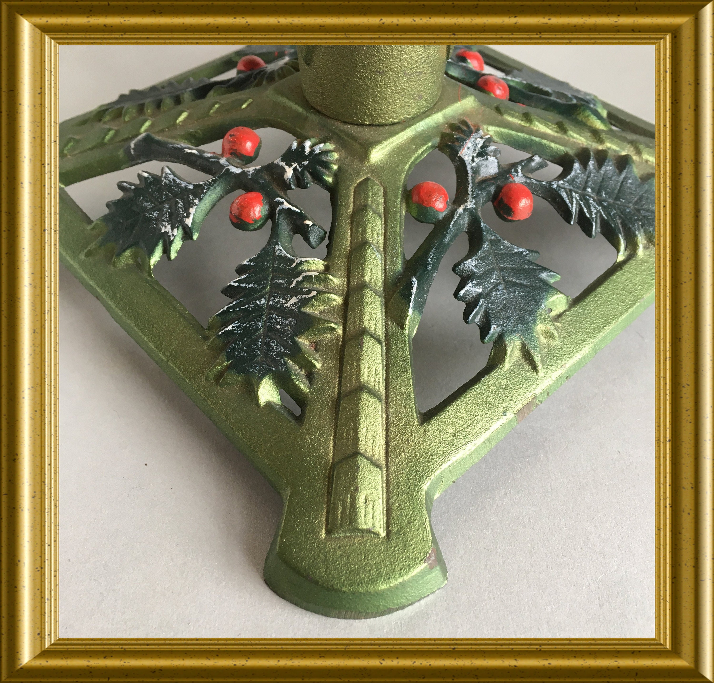 Vintage Cast Iron Christmas Tree Stand 