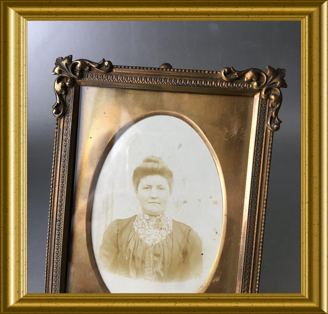 Antique Frame With Brass Passe-partout - Etsy