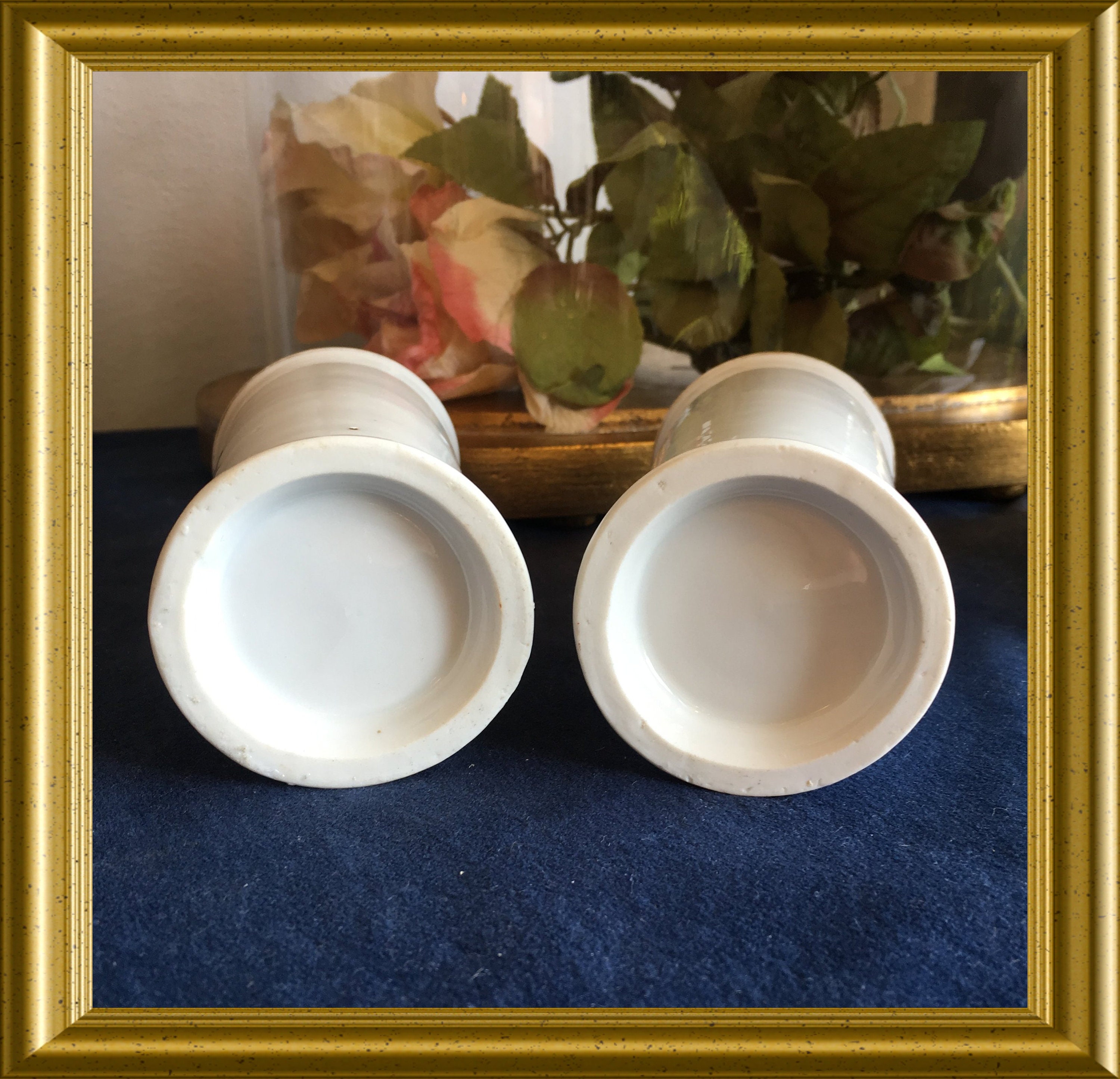 Two antique small porcelain vases