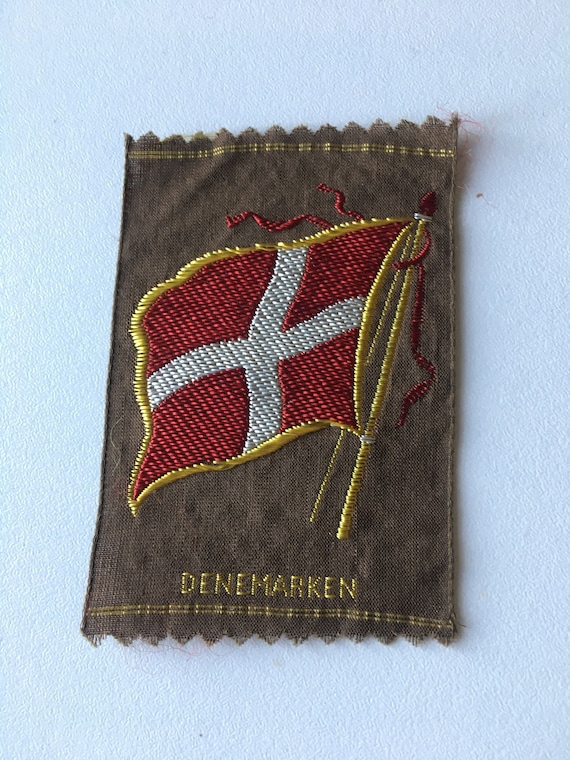 Vintage Dutch Turmac silk: Flag Denmark