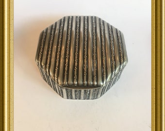 アールデコ調の八角形アルパカ小箱