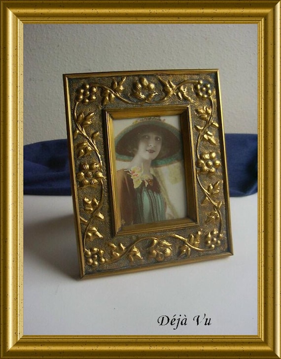 Vintage frame with brass