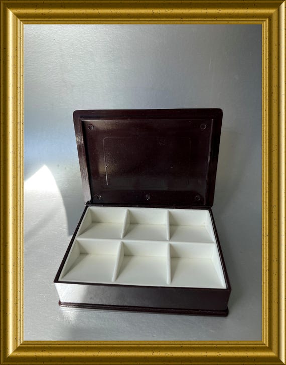 Vintage bakelite stamp box: Helit