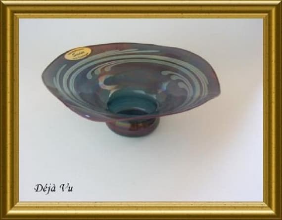 Vintage light glass bowl: Sieder Thuringen 