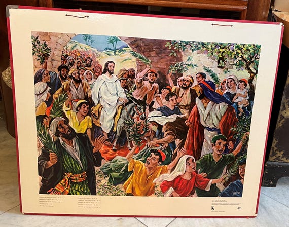 Local pick-up in Gouda only: Old School Poster No. 47 Palm Sunday