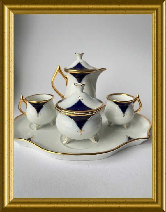 Antique small porcelain set: Haas & Czjzek