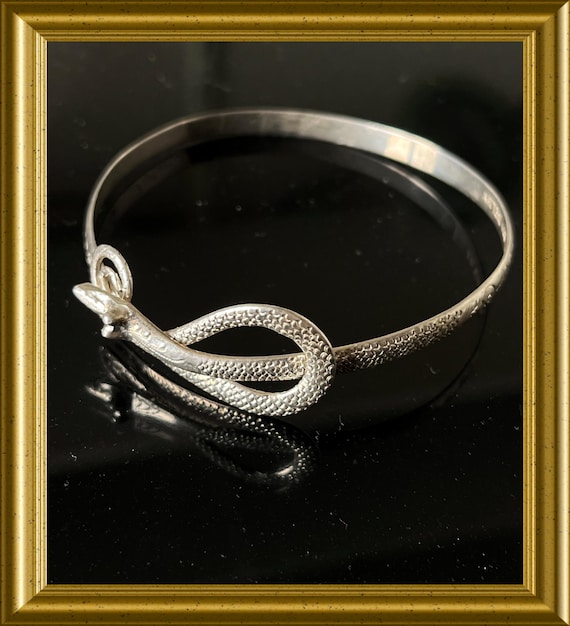 Vintage yogya silver snake bracelet