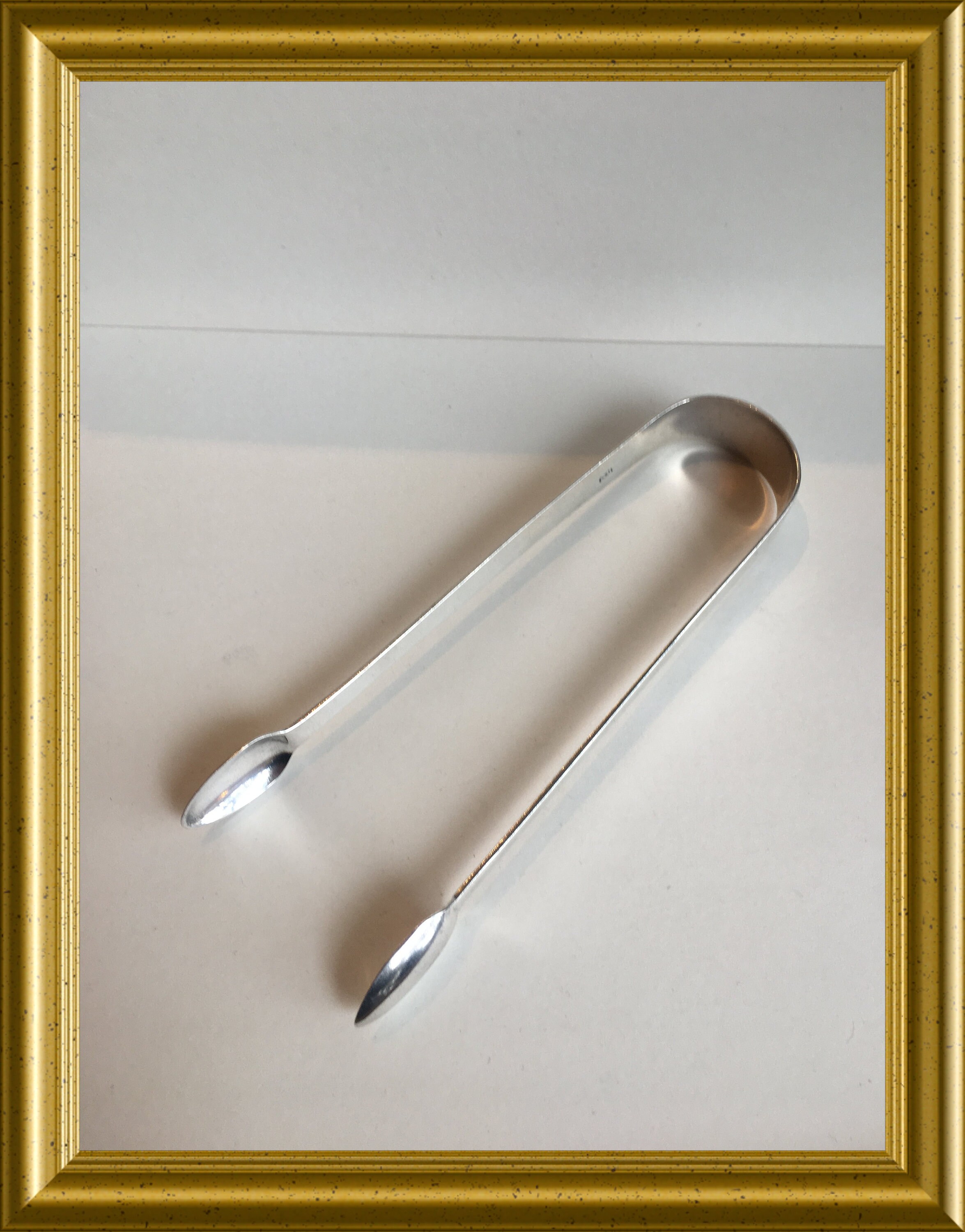 Antique English silver tongs Richard Crossley, 1806