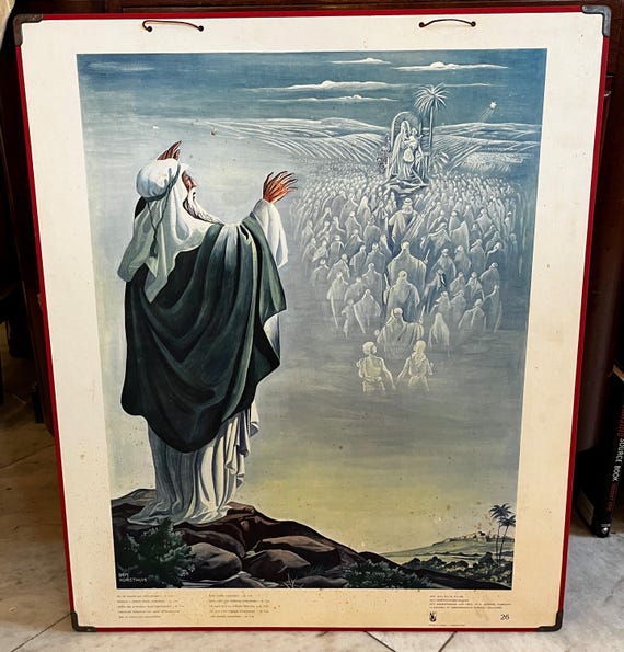 Local pick-up in Gouda only: Old School Poster No. 26 Isaiah's prophecy