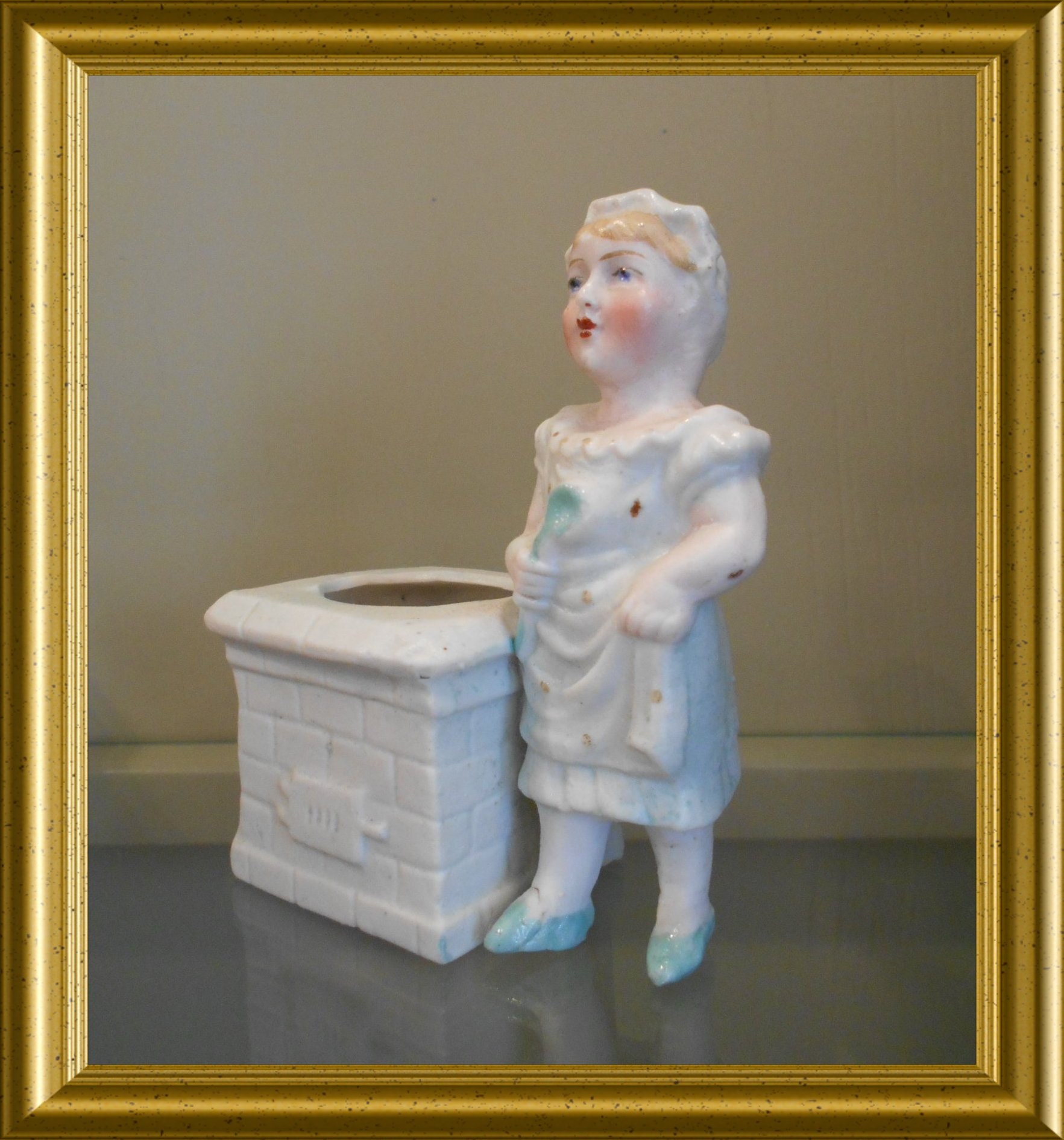 Antique bisque porcelain figurine