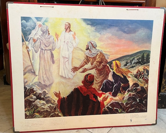 Local pick-up in Gouda only: Old School Poster No. Transfiguration on the mountain