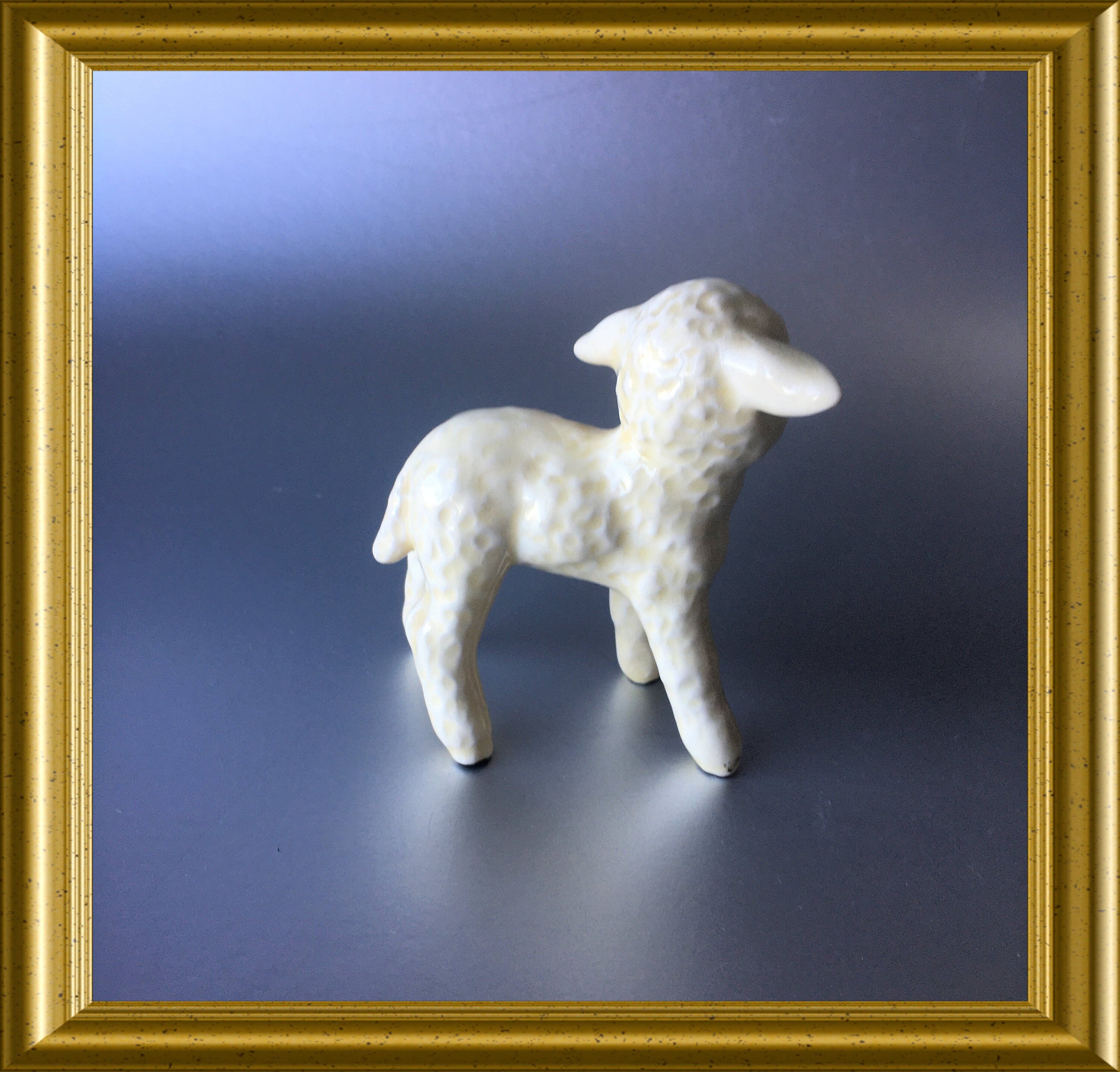 Vintage porcelain Goebel figurine sheep, lamb
