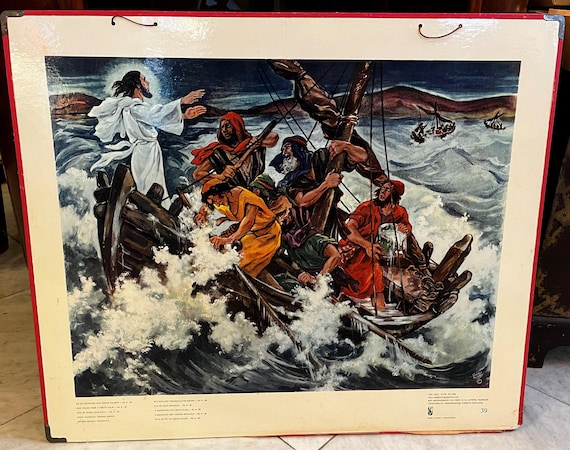 Local pick-up in Gouda only: Old School Poster No. 39 Jesus Calms the Storm*