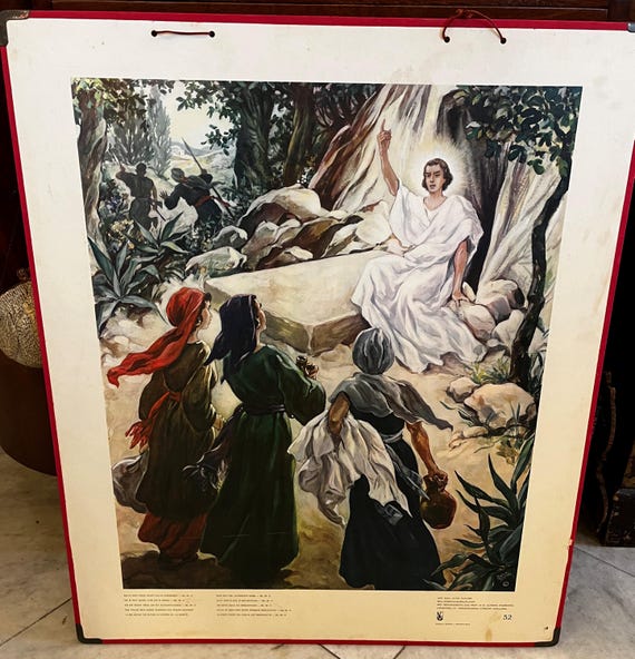 Local pick-up in Gouda only: Old School Poster No. 52 – Resurrection with Women and Angel