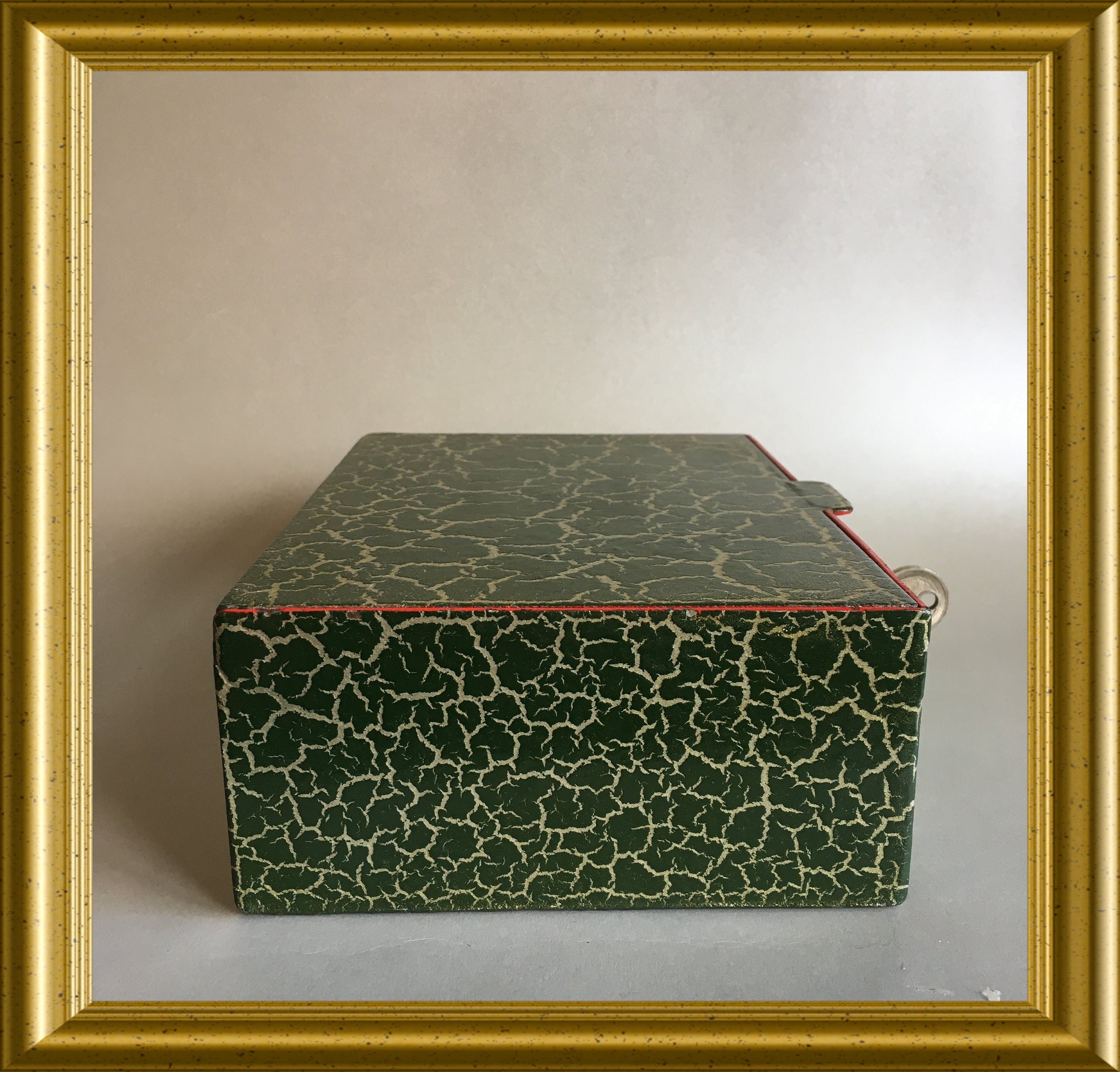 Vintage metal money box, money safe, cash box