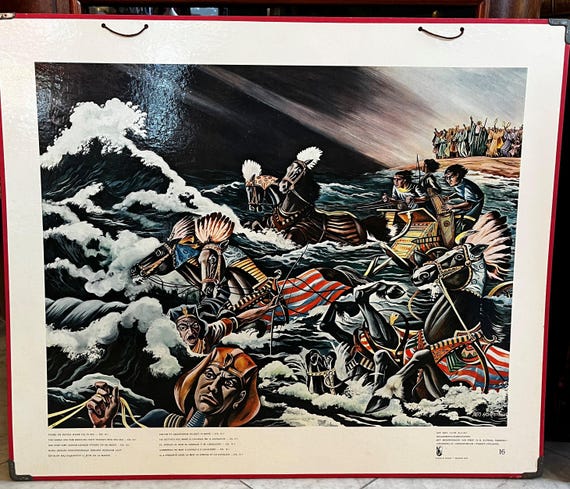Local pick-up in Gouda only: Old School Poster No. 16 Crossing the Red Sea