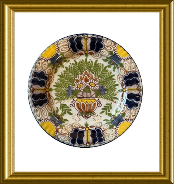 Tichelaar Makkum  hand painted small wall plate