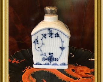 Antique porcelain tea caddy